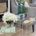 Styling a Lucite Side Table Three Ways